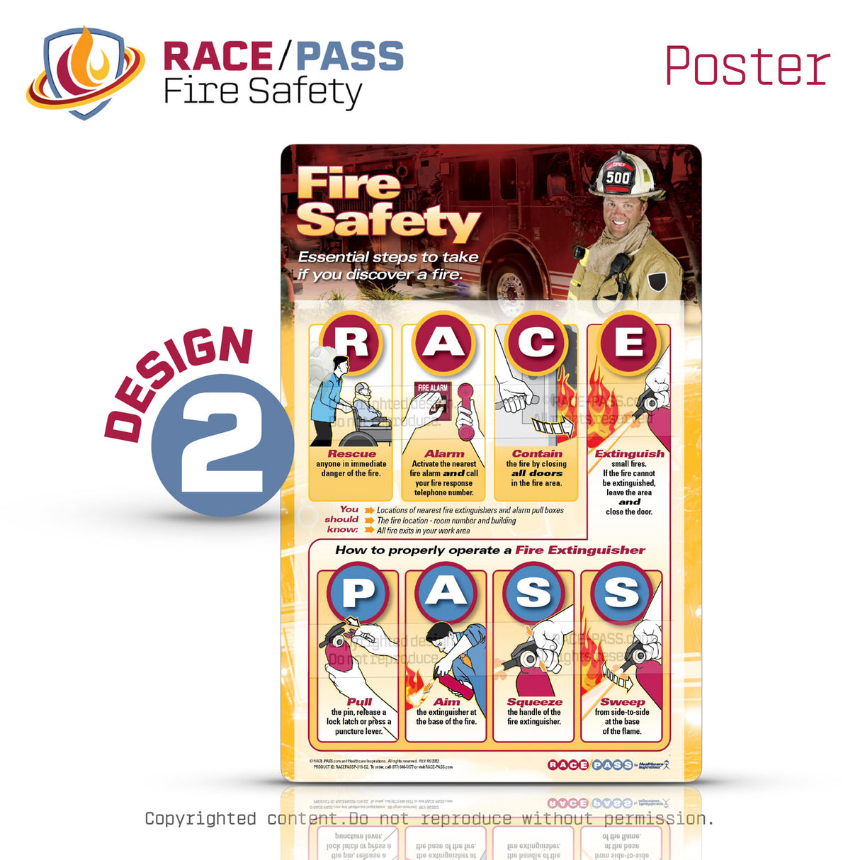 RACE/PASS Fire Safety Poster