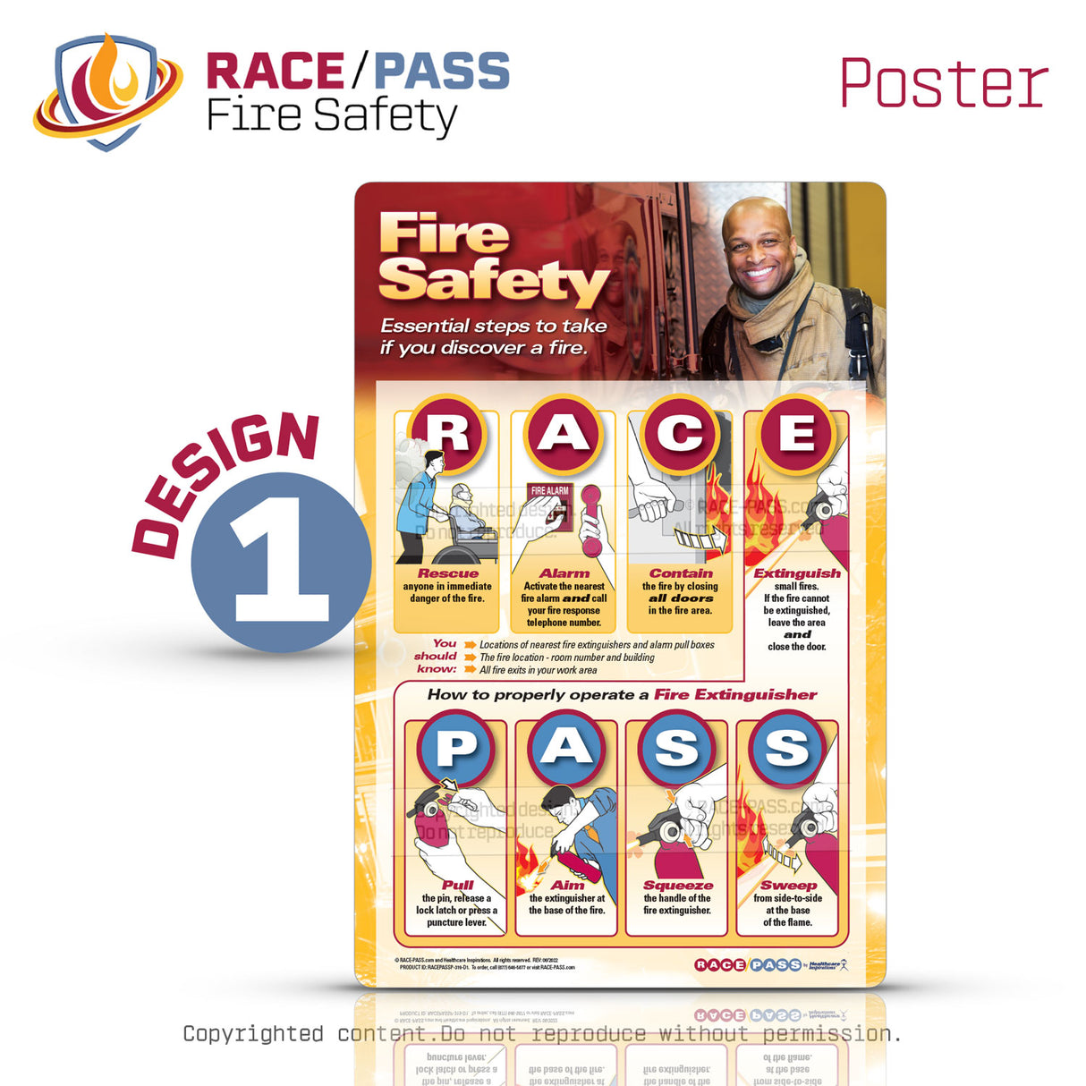 RACE/PASS Fire Safety Poster