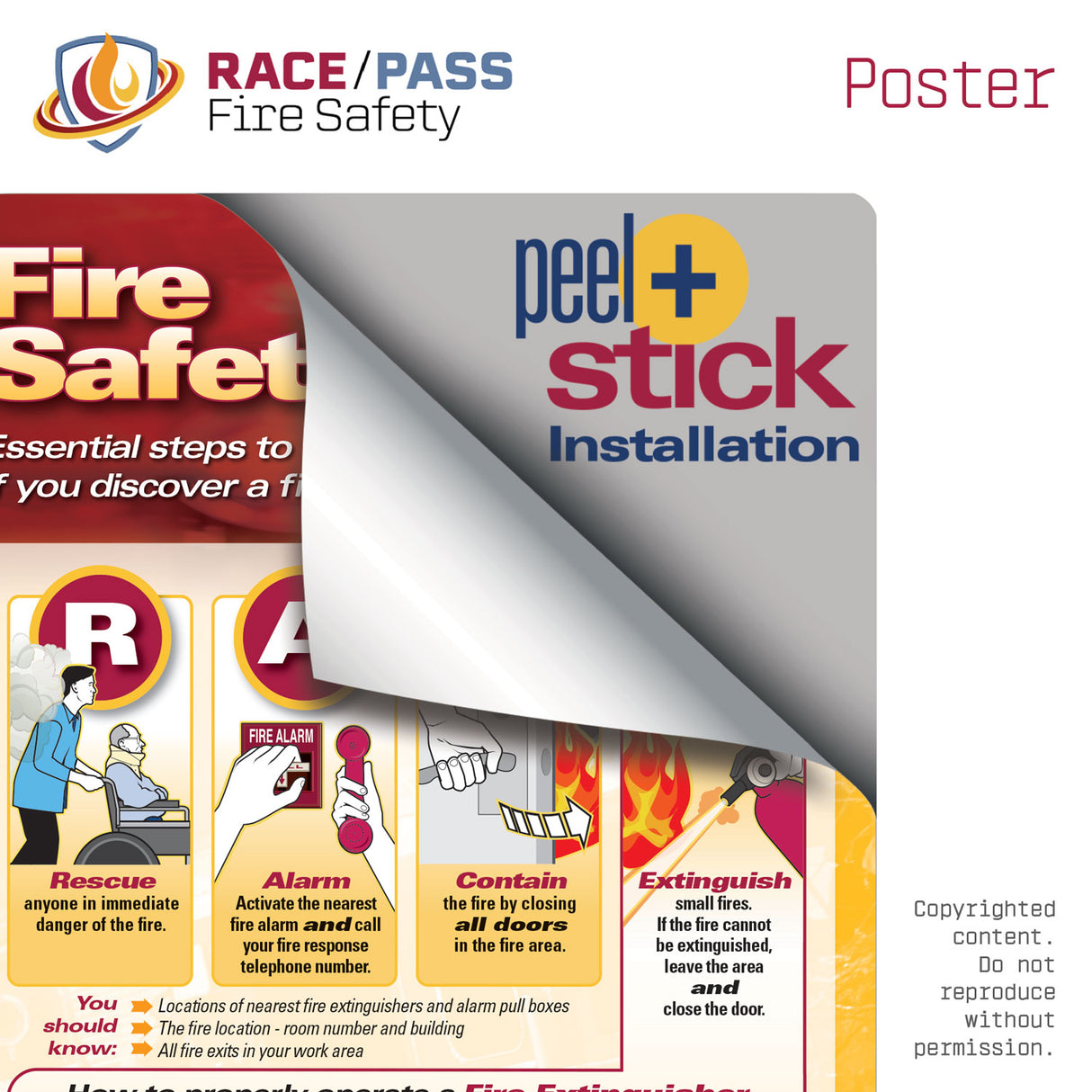 RACE/PASS Fire Safety Poster