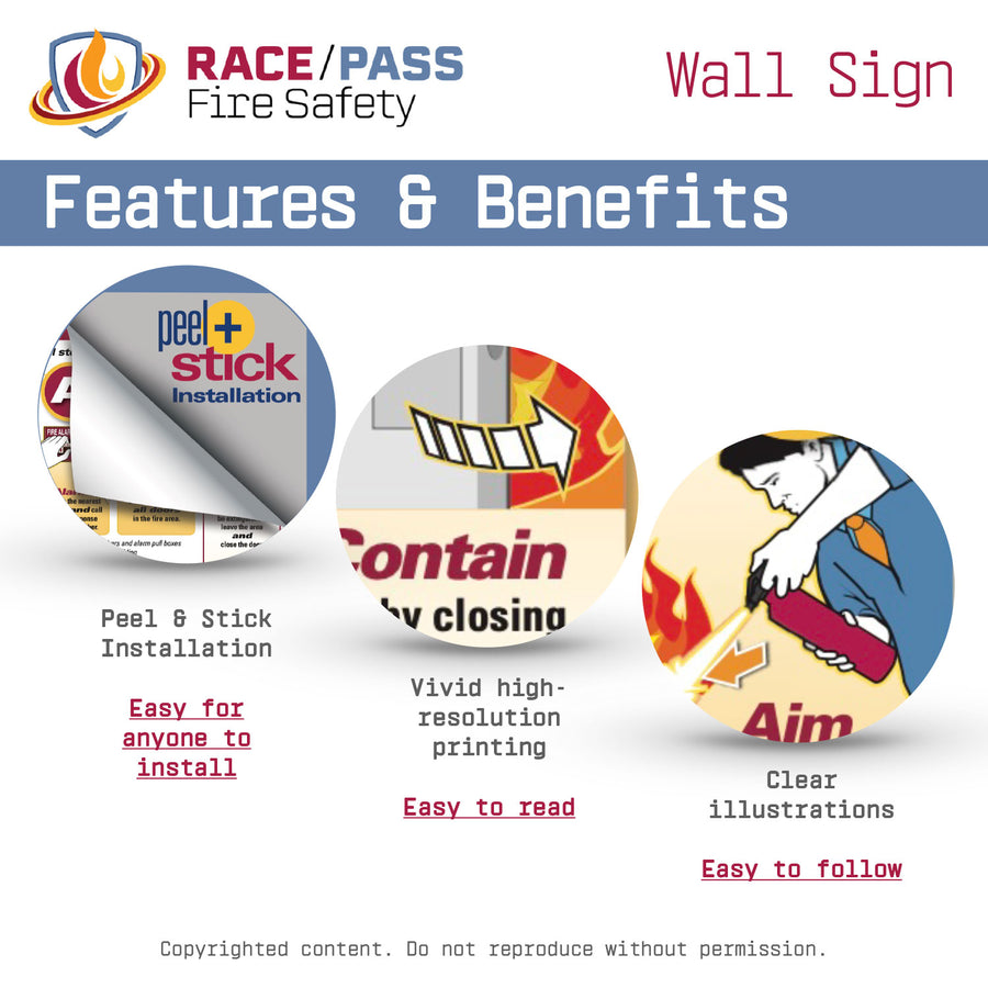 RACE/PASS Fire Safety Wall Sign – RACE/PASS Fire Safety Solutions